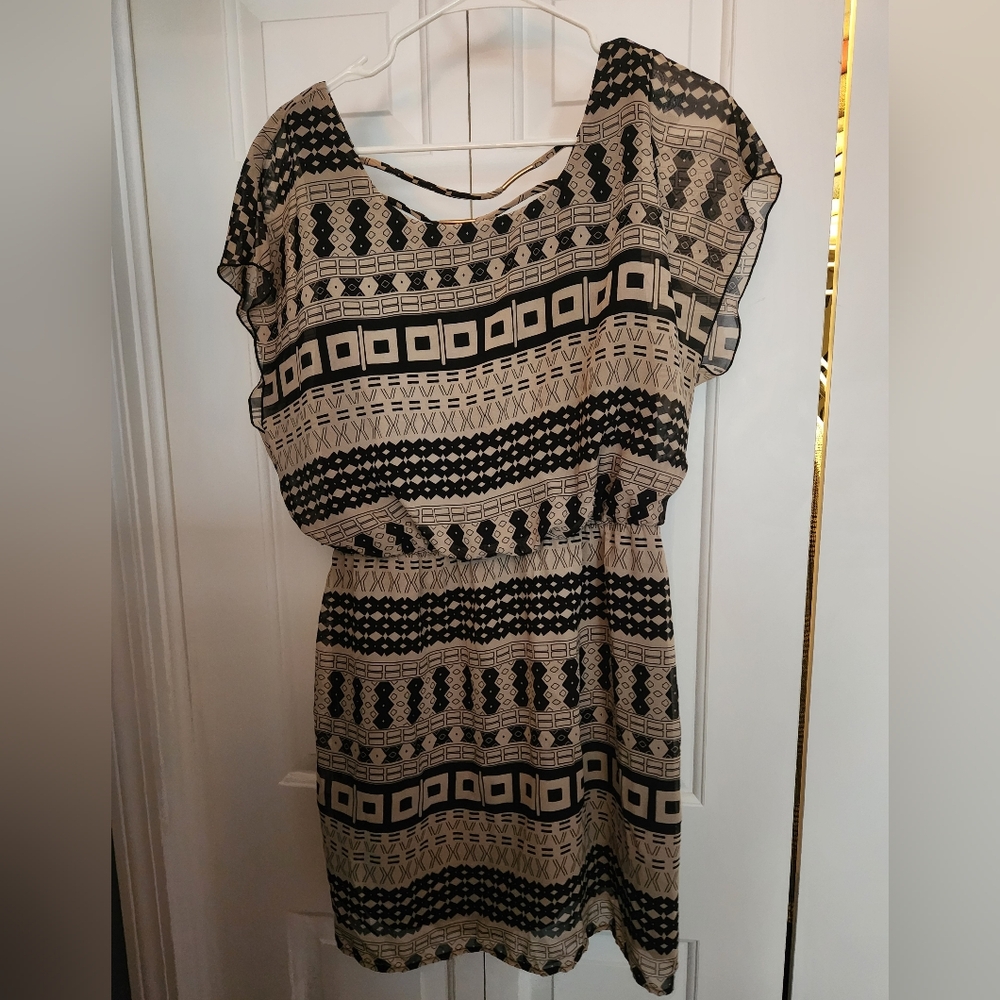 Geometric Print Dress